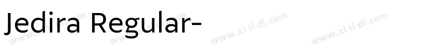 Jedira Regular字体转换